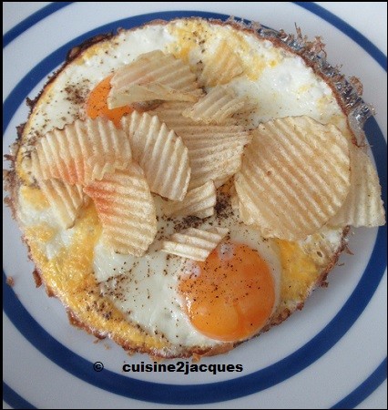 Omelette aux chips  ( 2/3 )