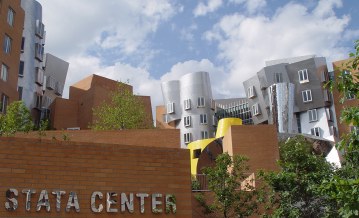 Buildings looking like out of a dream or made of colored wax and then melted