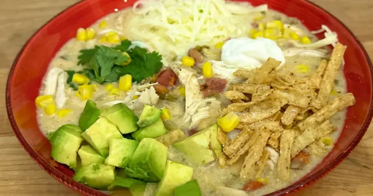 Green Enchilada Chicken Soup