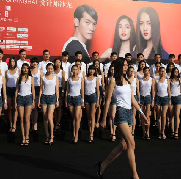 Charming contestants of Shanghai Intâ€™l Model Contest