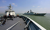 East Sea Fleet conducts live-ammunition firing drill
