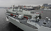 Chinese, Russian naval forces leave for drill
