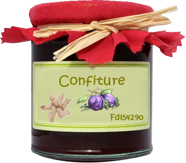 tube confiture 