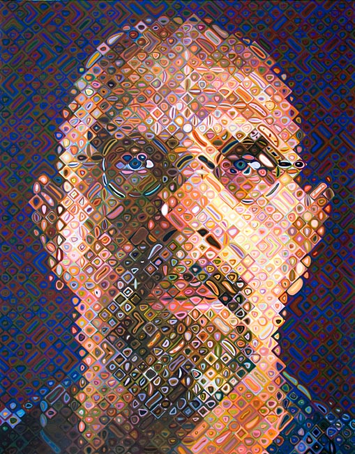 Chuck Close - Self Portrait 2007 Screenprint