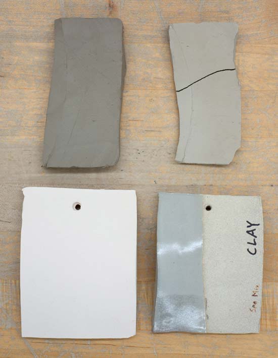 stoneware clay samples