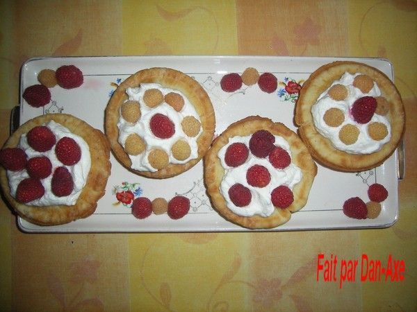 Tarte aux framboises