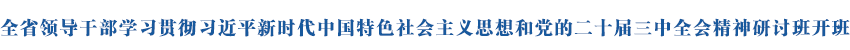 å…¨çœé¢†å¯¼å¹²éƒ¨å­¦ä¹ è´¯å½»ä¹ è¿‘å¹³æ–°æ—¶ä»£ä¸­å›½ç‰¹è‰²ç¤¾ä¼šä¸»ä¹‰æ€æƒ³å’Œå…šçš„äºŒåå±Šä¸‰ä¸­å…¨ä¼šç²¾ç¥žç ”è®¨ç­å¼€ç­æ‰Žå®žæŽ¨åŠ¨å„é¡¹æ”¹é©ä»»åŠ¡è½åœ°è½å®ž åœ¨èžå…¥å’ŒæœåŠ¡å…¨å›½å¤§å±€ä¸­å¥‹åŠ›æŽ¨è¿›ä¸­å›½å¼çŽ°ä»£åŒ–é’æµ·å®žè·µé™ˆåˆšä½œè¾…å¯¼æŠ¥å‘Š å´æ™“å†›ä¸»æŒ