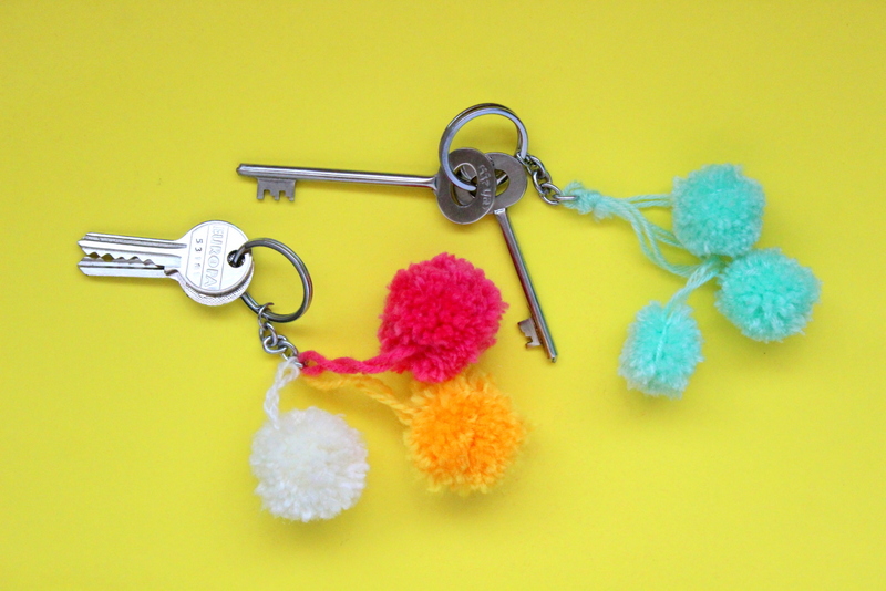 Pom Pom Keychains