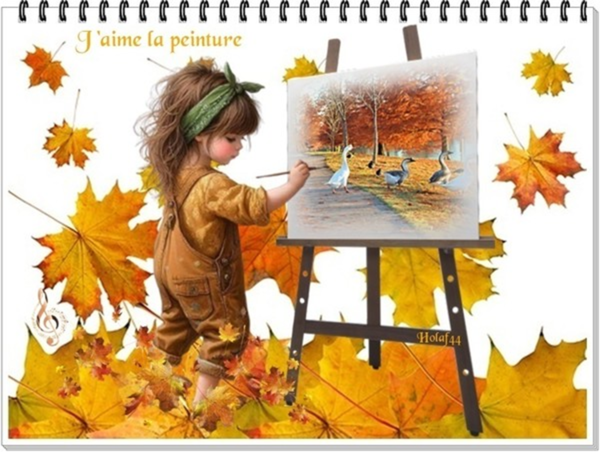 J'aime la peinture aux belles couleurs d'Automne