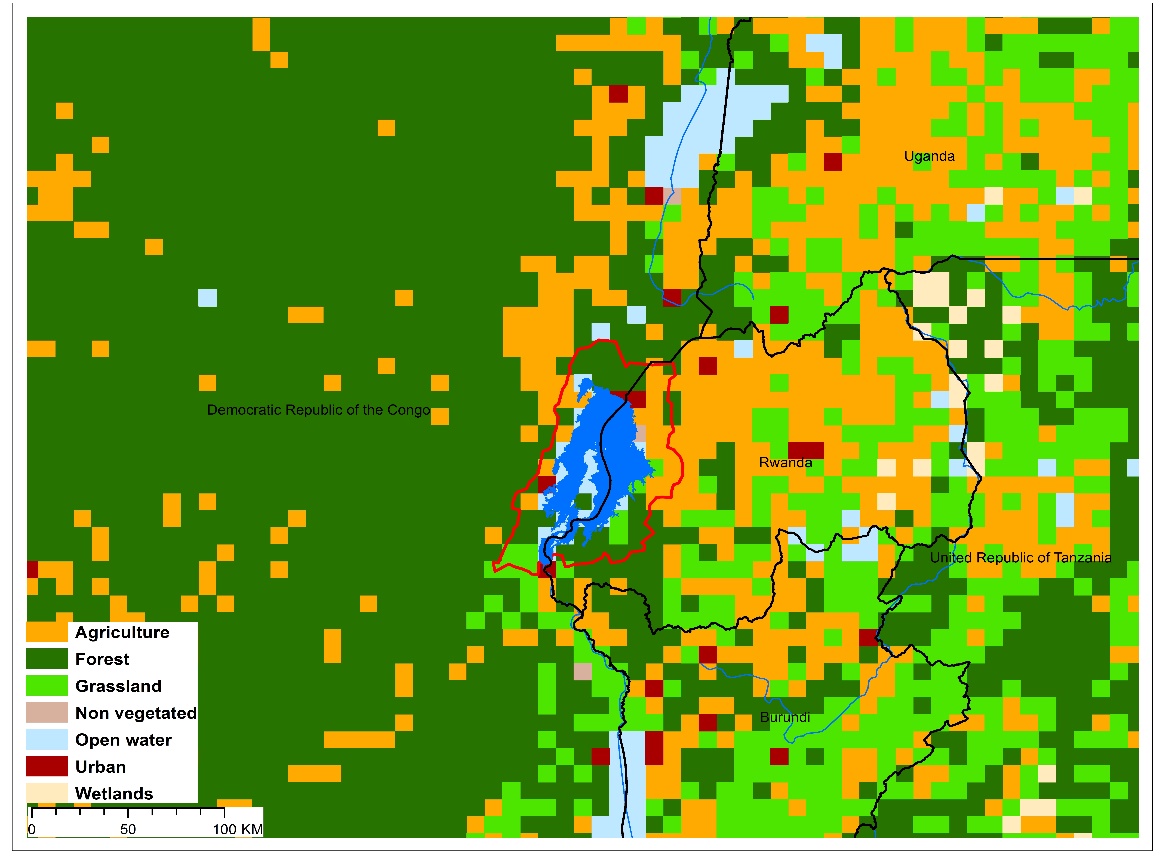 (a)Lake Kivu basin and associated  transboundary water systems