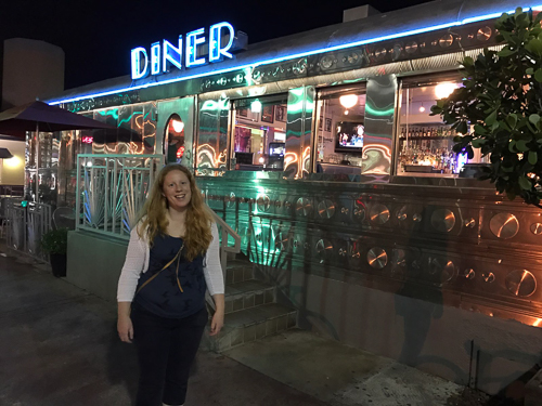 The Diner in Miami Beach where we had two amazing breakfasts