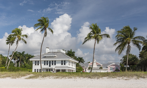 Mansions on Naples City Beach - must be such a nice place to live!