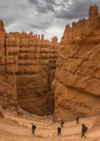 The zig-zag path down into the canyon, this is a (vertical) panorama of three images - it wouldn't fit otherwise!