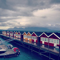 View from our accommodation on Kjerringøy