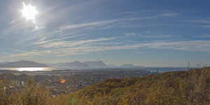 View over the city of Bodø