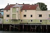 Old wooden building on sticks