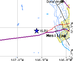 Area around KLRU (Las Cruces International Airport)