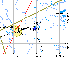 Area around 6R3 (Cleveland Municipal Airport)