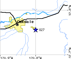 Area around O27 (Oakdale Airport)