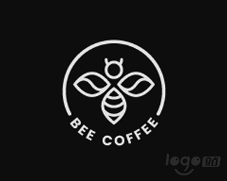 Bee Coffee蜜蜂咖啡logo设计欣赏