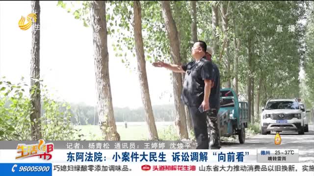 ä¸œé˜¿æ³•é™¢ï¼šå°æ¡ˆä»¶å¤§æ°‘ç”Ÿ è¯‰è®¼è°ƒè§£â€œå‘å‰çœ‹â€