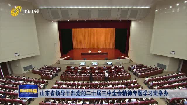 å±±ä¸œçœé¢†å¯¼å¹²éƒ¨å…šçš„äºŒåå±Šä¸‰ä¸­å…¨ä¼šç²¾ç¥žä¸“é¢˜å­¦ä¹ ç­ä¸¾åŠž