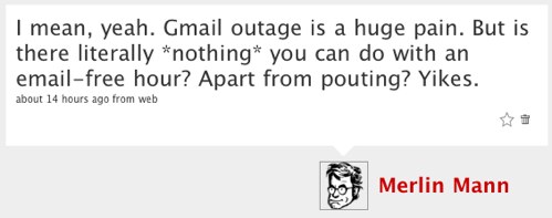 My Toot about the Gmail outage