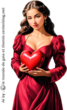 AI - Tube femme png - Amour Love Saint Valentin