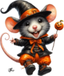 Tubes Halloween - animaux souris PNG