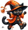 Tubes Halloween - animaux CHAT PNG