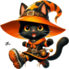 Tubes Halloween - animaux CHAT PNG