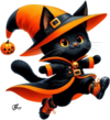 Tubes Halloween - animaux CHAT PNG