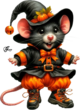 Tubes Halloween - animaux souris PNG