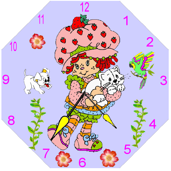 Horloge Charlotte aux fraises