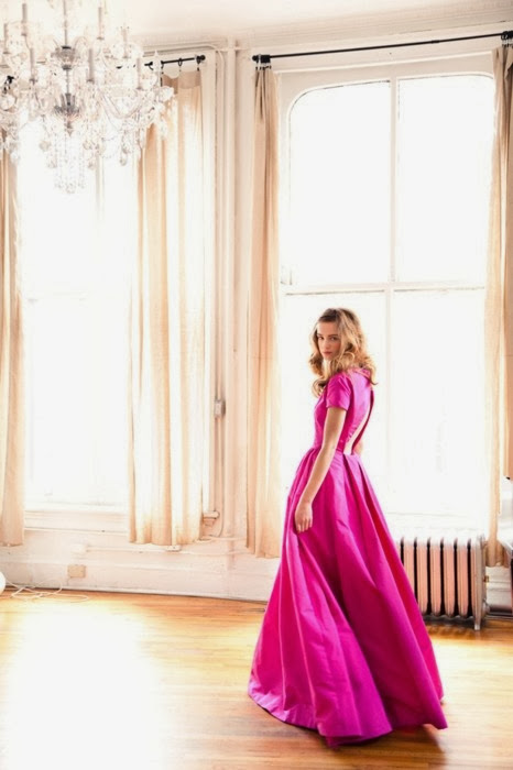 pink gown