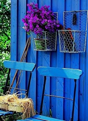 Beautiful, saturated blue.