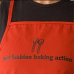 hot lesbian baking action apron