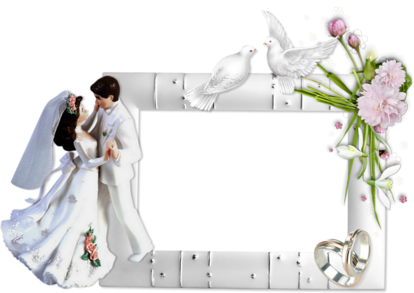 ♥ Cadre mariage png _ Wedding frame _ Hochzeit png ♥