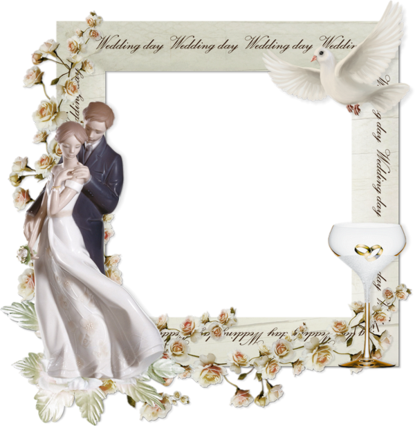 ♥ Cadre mariage _ Marco boda png _ Wedding frame ♥ 