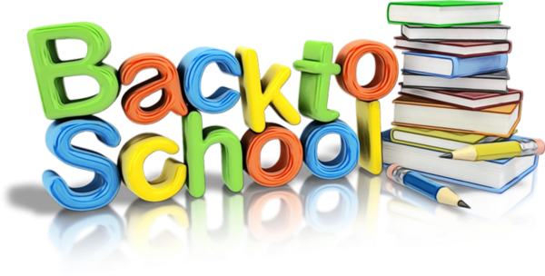 Back to school - Tube école, fournitures scolaires png 