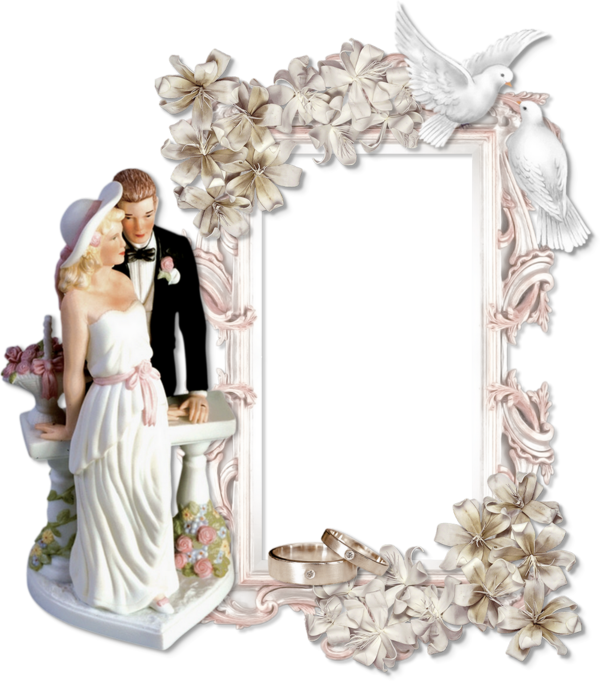 ♥ Cadre mariage png ; Wedding frame ; Marco boda ♥