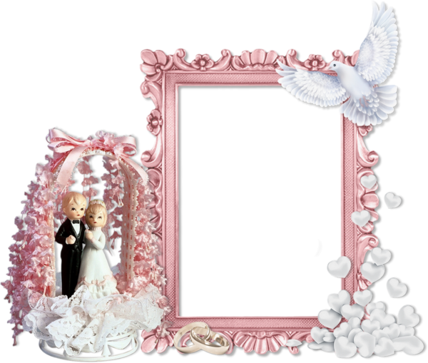 ♥ Cadre mariage png _ Wedding frame transparent png ♥