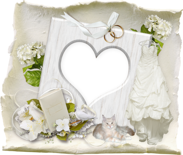 ♥ Cadre mariage png - Wedding frame transparent png ♥