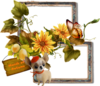 Cadre png automne, Cluster ; Autumn frame png, fall