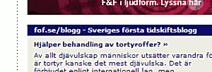 &lsquo;Sveriges fÃ¶rsta tidskiftsblogg&rsquo;