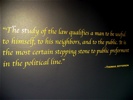 A quotation in the museum.