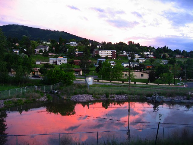 The view from my window a few evenings ago.