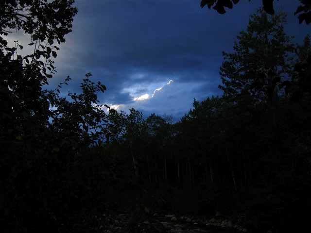 Dusk in the mountains