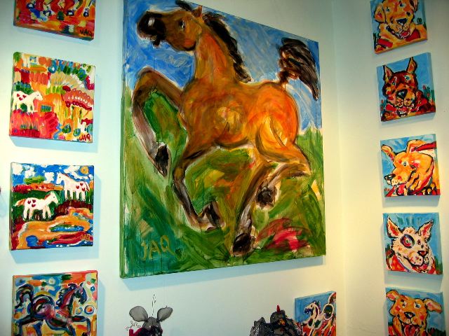 Animal paintings at the Torpedo Factory