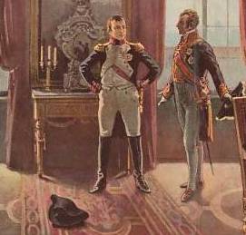 Napoleon and Metternich
on Dresden in 1813